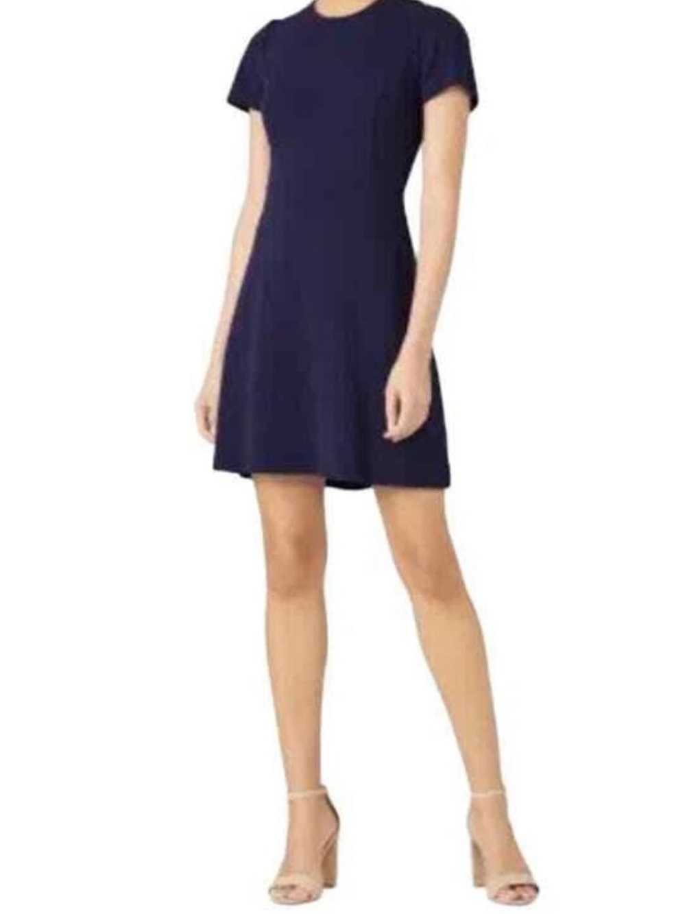 New Draper James Navy Short Sleeve Dress $158 small